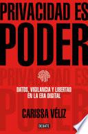 Libro Privacidad es poder