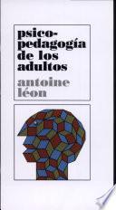 Libro Psicopedagogía de los adultos