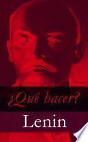 Libro ¿Qué hacer?