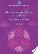 Libro Retroceso, retorno y paso atrás en la filosofía