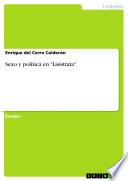 Libro Sexo y política en "Lisístrata"