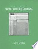 Libro Spanish for Business and Finance