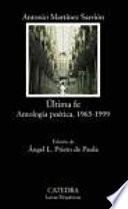 Libro Ultima fe