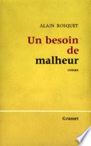 Libro Un besoin de malheur