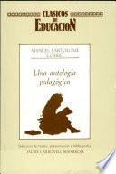 Libro Una antología pedagógica
