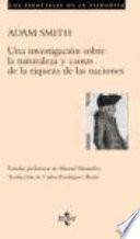 Libro Una investigación sobre la naturaleza y causas de la riqueza de las naciones