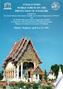 Libro UNESCO-WIPO World Forum on the Protection of Folklore, Phuket April 8 to 10, 1997